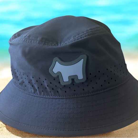 NWT SCOTTY CAMERON GALLERY MELIN The Caddy Bucket Hat Classic Fit Navy Dog Golf - Picture 1 of 4